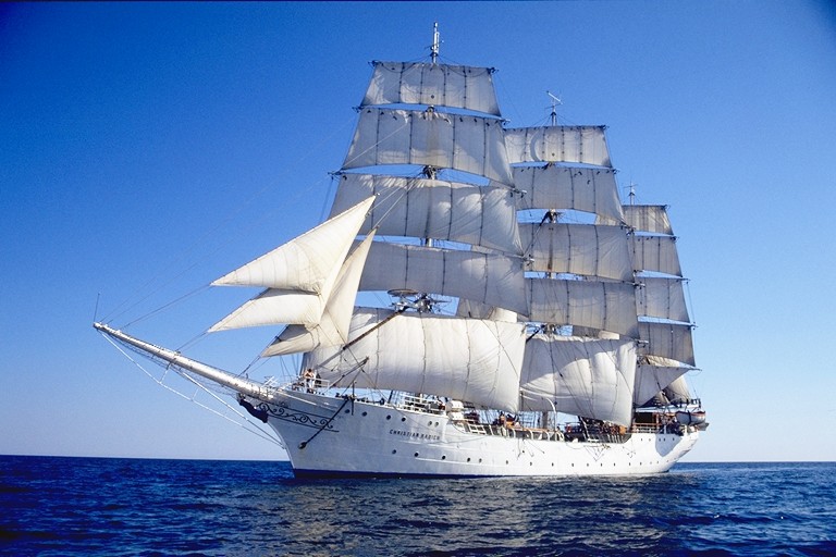Tall ship Christian Radich under sail.jp
