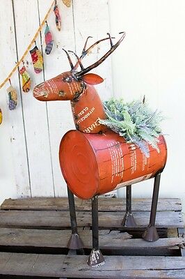 Reclaimed-Metal-Barrel-Deer-Beverage-Tub