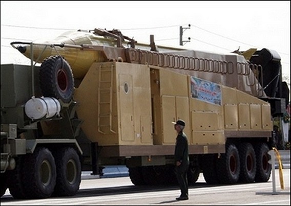 Ghadr-1 longer range missile Iranian Arm