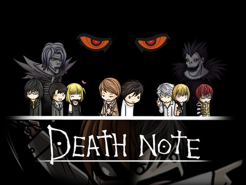 0CaYDP Wallpaper Death Note Chibi by XRe