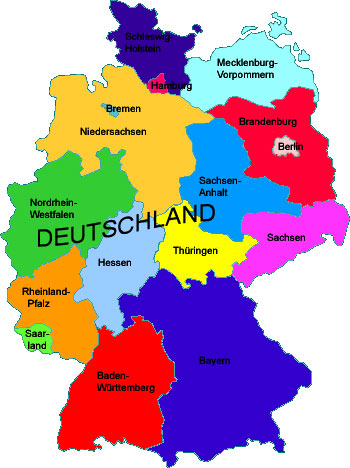 landkarte deutschland