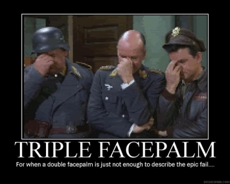 triple facepalm