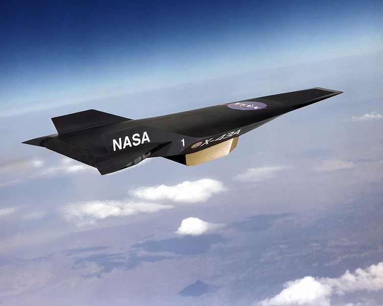 750px-X43a2 nasa scramjet