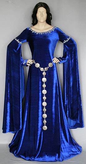 Camelot Kleid Royalblau vorn4