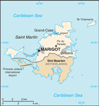 Saint Martin-CIA WFB Map