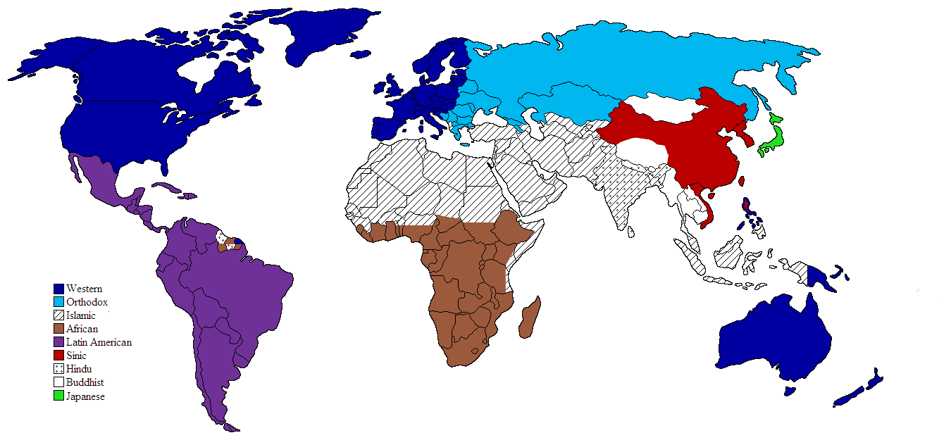 Clash of Civilizations map