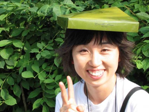 Sommer-Korea-Seoul-Kopfbedeckung-Student