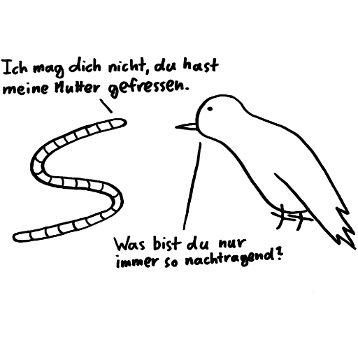 vogel nachtragend