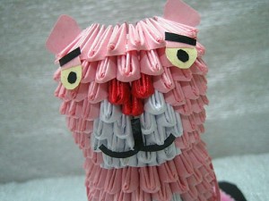 3D-Origami-Pink-Panther-300x225