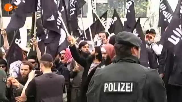 polizei protest salafisten