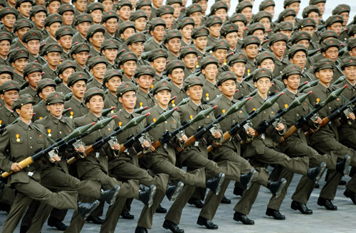 north korea military parade