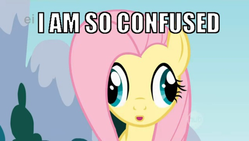 fluttershy confused