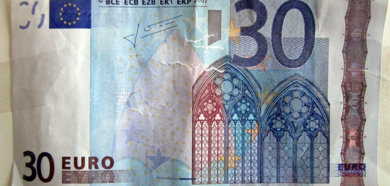 30-Euro-Falschgeld