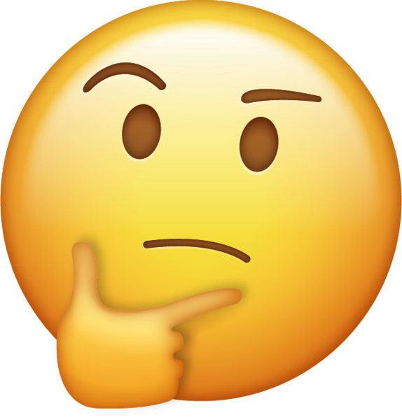 Fumos miese Spelunke Emoji Icon - Thinking grande