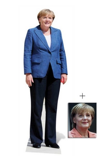 Merkel-Pappfigur