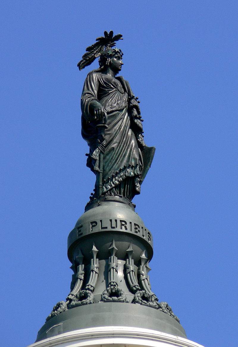 800px-Capitol dome statue Washington DC 