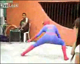 Spiderman wall flip