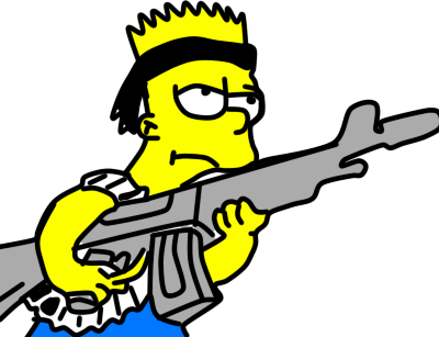 d6c2ef bart simpson is rambo by zerrick1