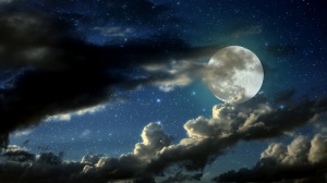 834031 full moon stars clouds shadows 45