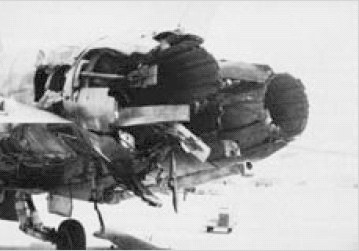 F-18A VMFAW-121 SA-7 damage1991