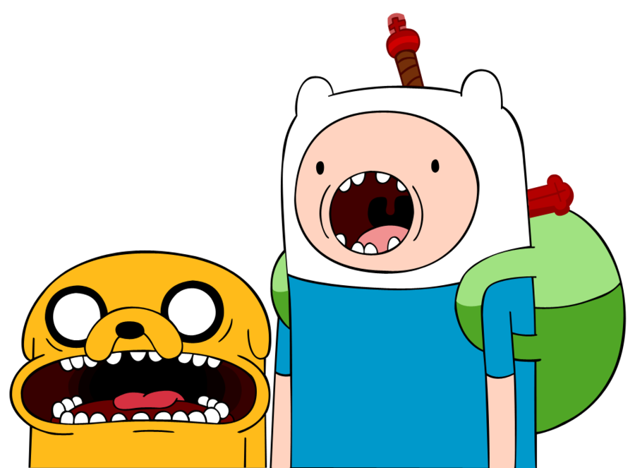 adventure time  finn and jake shocked  v