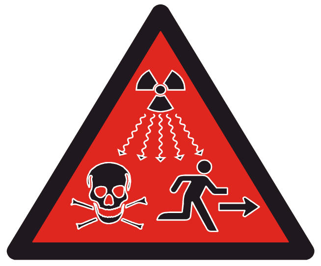 Radiation warning symbol