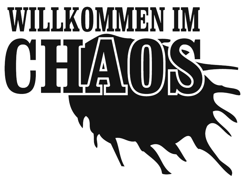 1319 1 wandtattoo willkommen im chaos