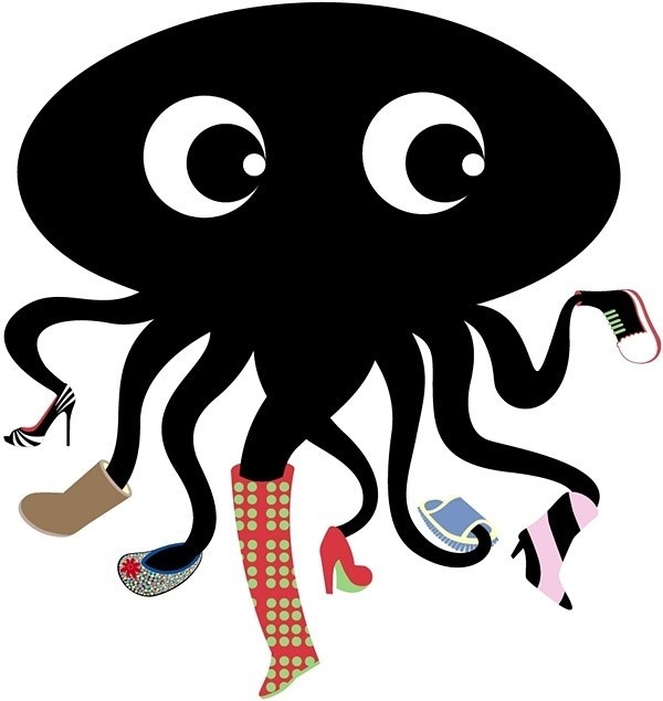 octopus with shoes