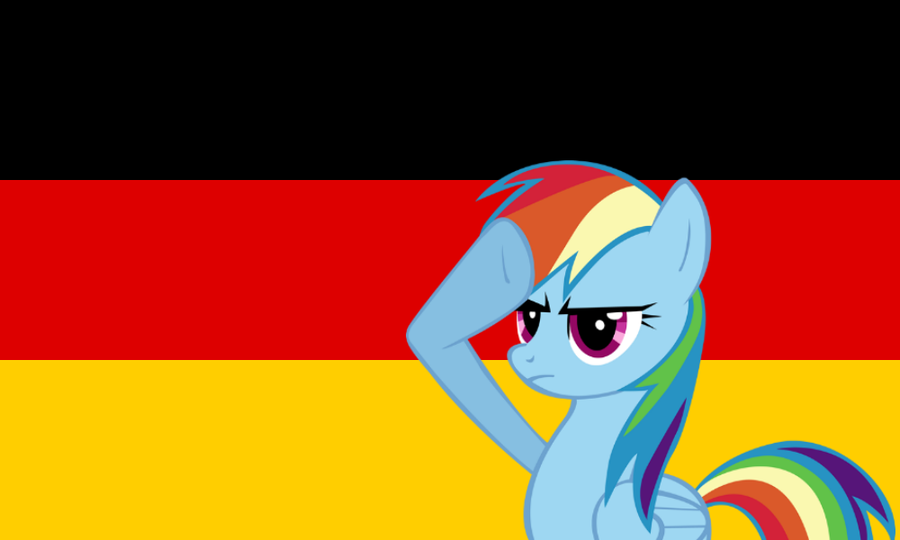 rainbow dash salute   germany by quaduni