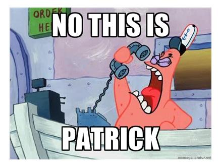 no this is patrick