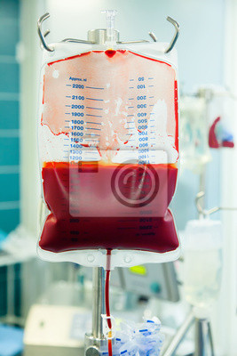 fototapete-menschliche-bluttransfusion-a