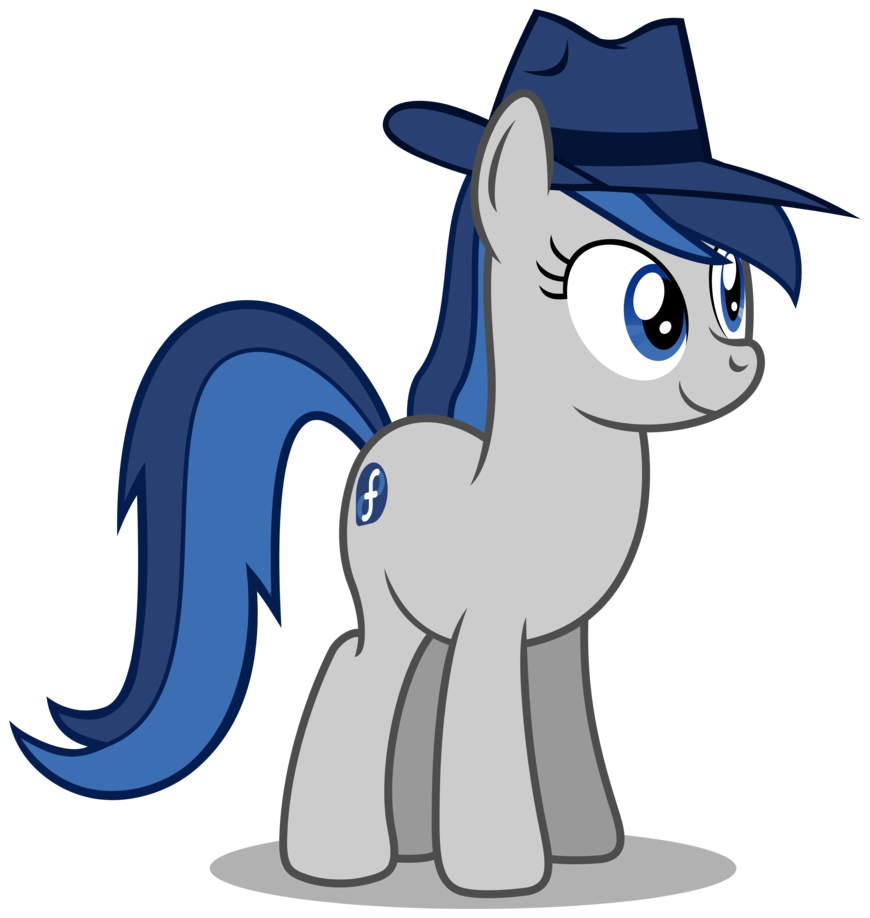 my little linux fedora by mawscm-d5o2oo