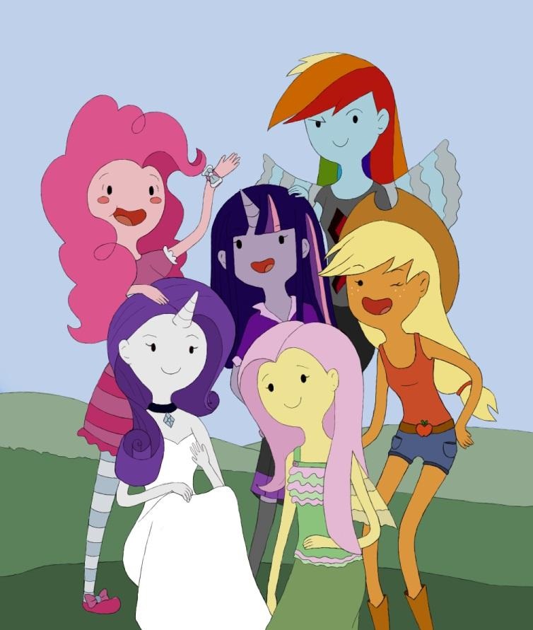 my little pony   adventure time style by