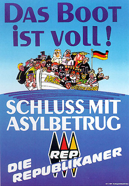 das boot ist voll rep plakat