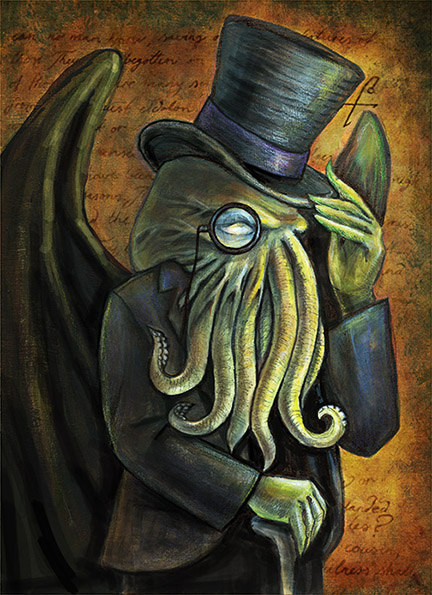 dapper cthulhu by dianalevinart-d6mq3z1