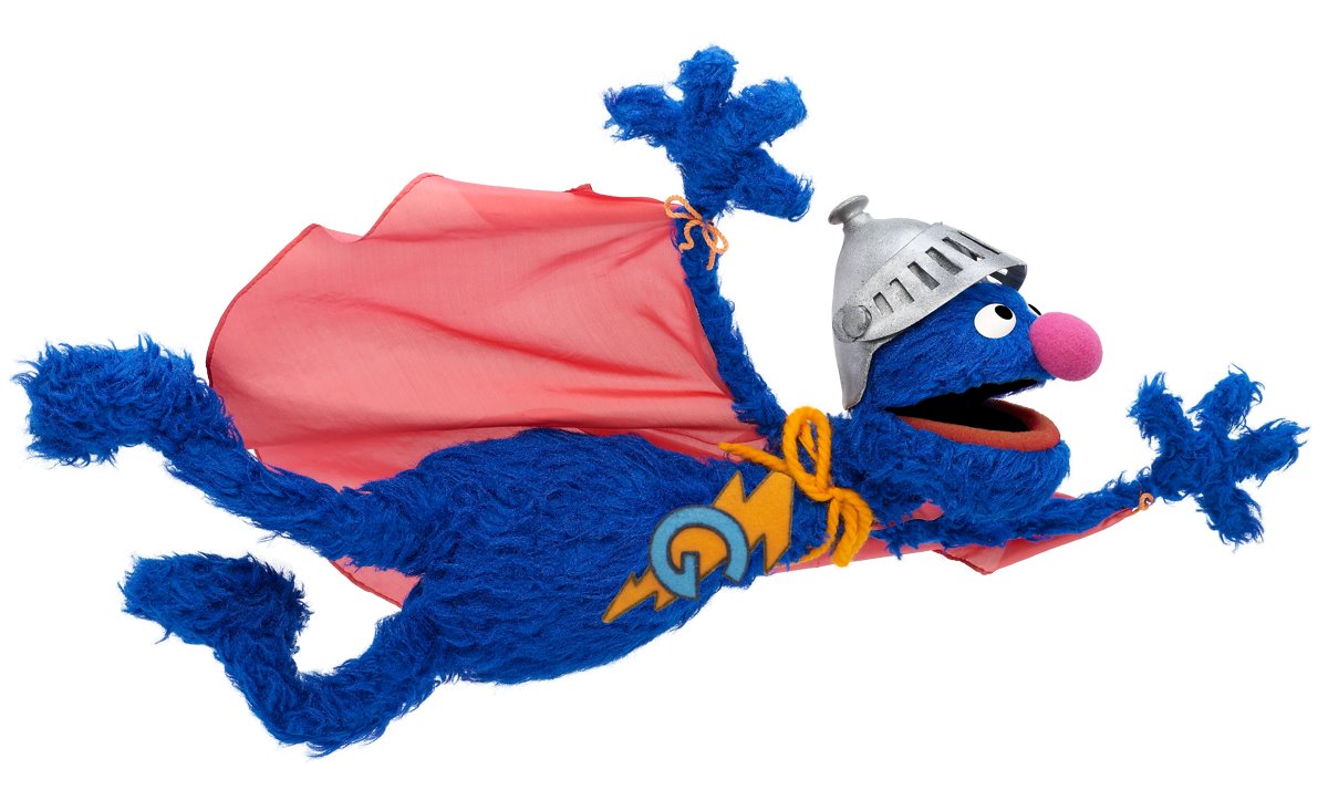 Super Grover flying high