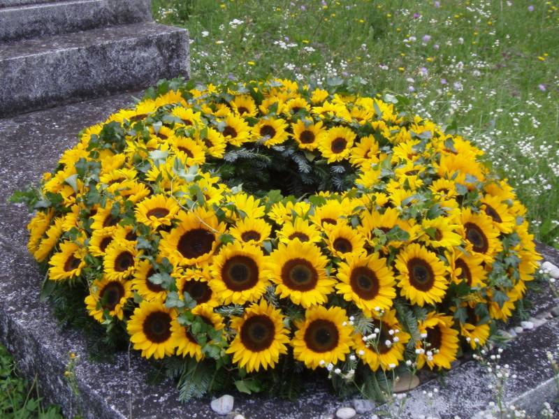 4 Kranz Sonnenblumen