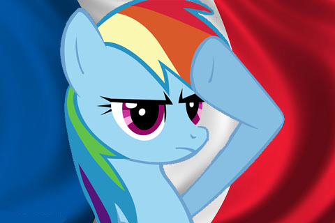 rainbow dash salutes france by ponyspect