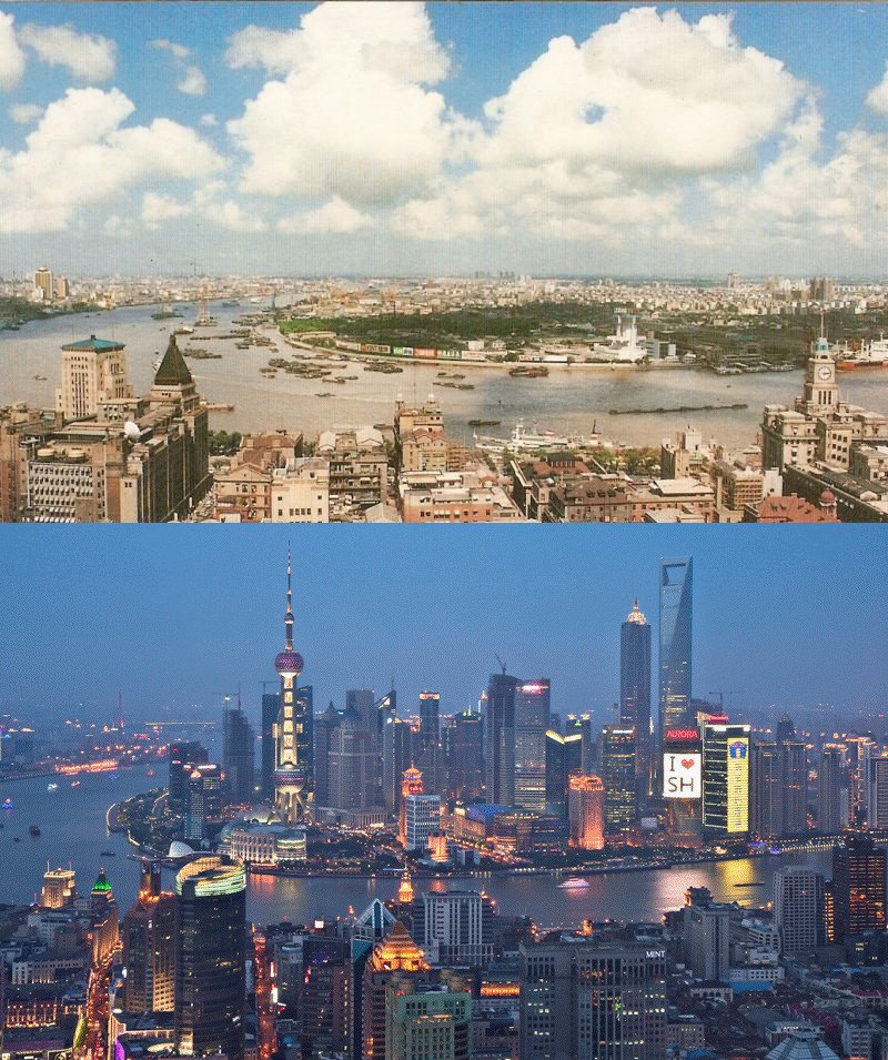 Bilder-Thread tb7oWZv shanghai-then-and-now-1990-vs-2010