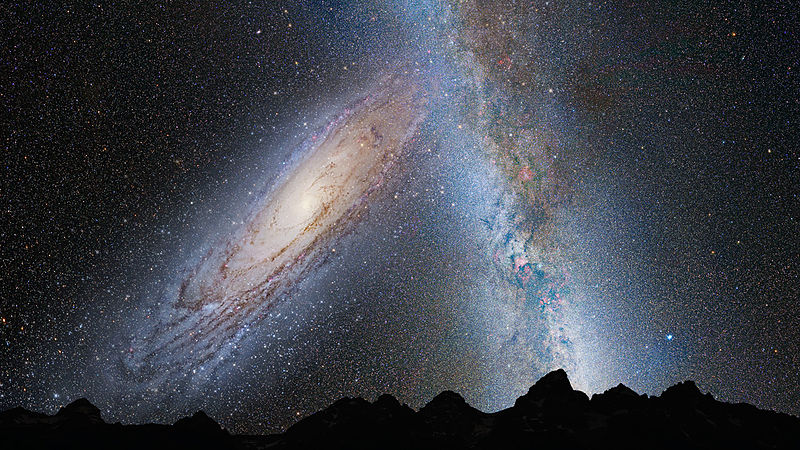 800px-Andromeda Collides Milky Way