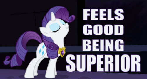 t807dcf mlp rarity feels good being supe