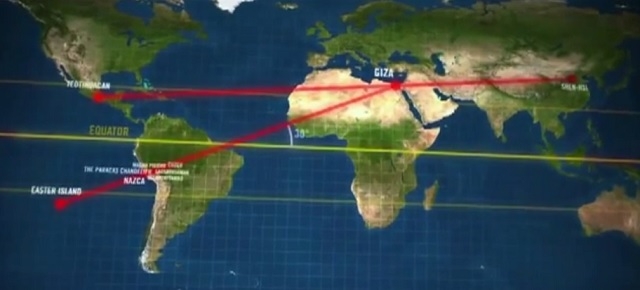 ancient pyramid ley line