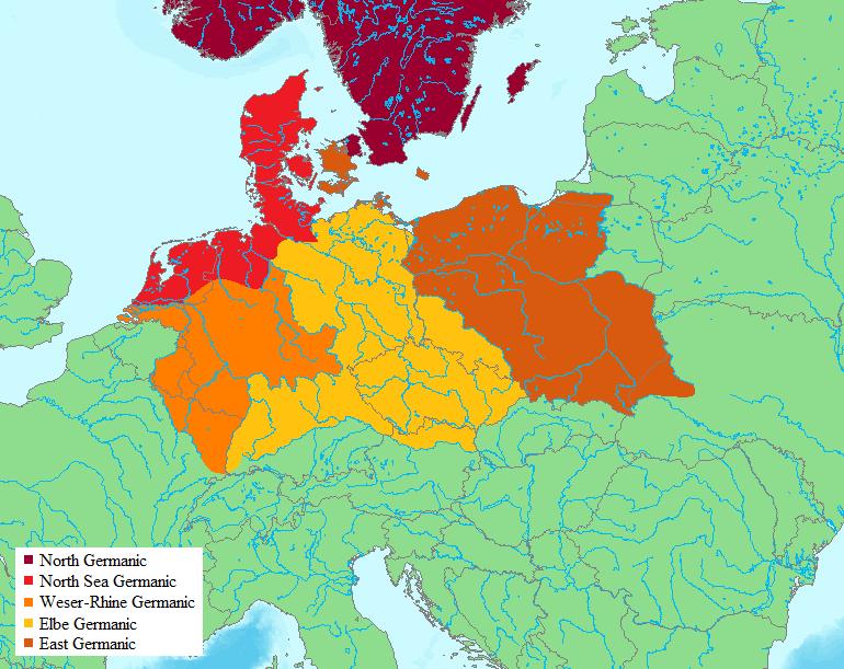 Germanic Groups ca. 0CE