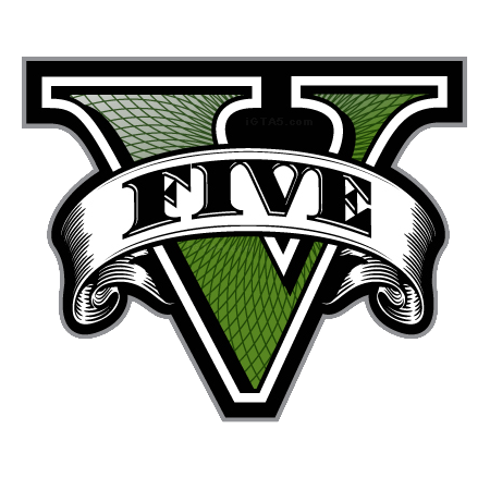 gta v five logo v only