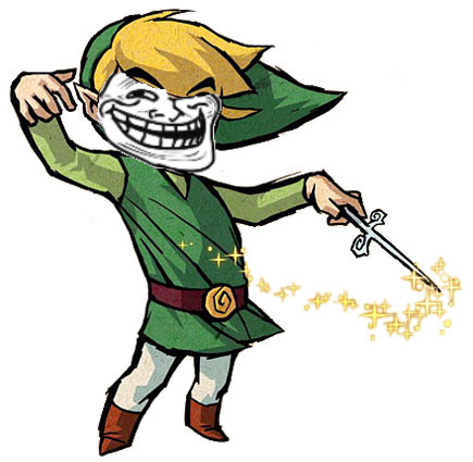 trollface toon link by dragonofwarmirage