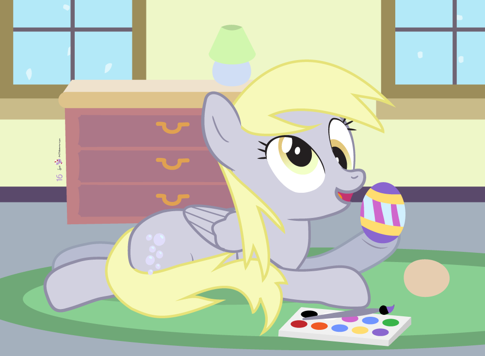  dm29holidayhorse day 16  derpy hooves b