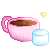hotchocolate and marshmallows by plastic