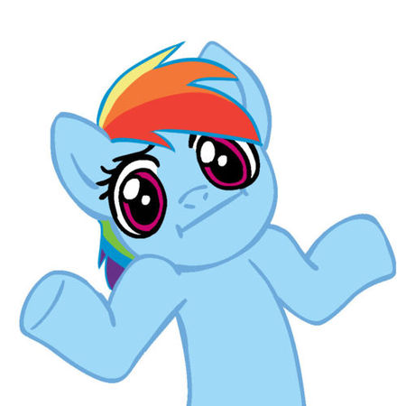 FANMADE Rainbow Dash shrug