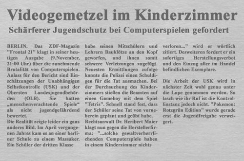 Zeitungsausschnitt