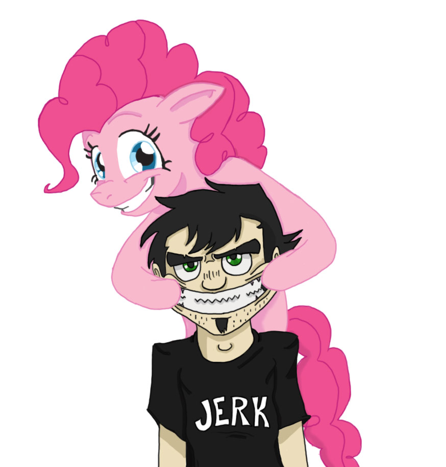 dan vs  pinkie pie by sonicheroes4ever-d